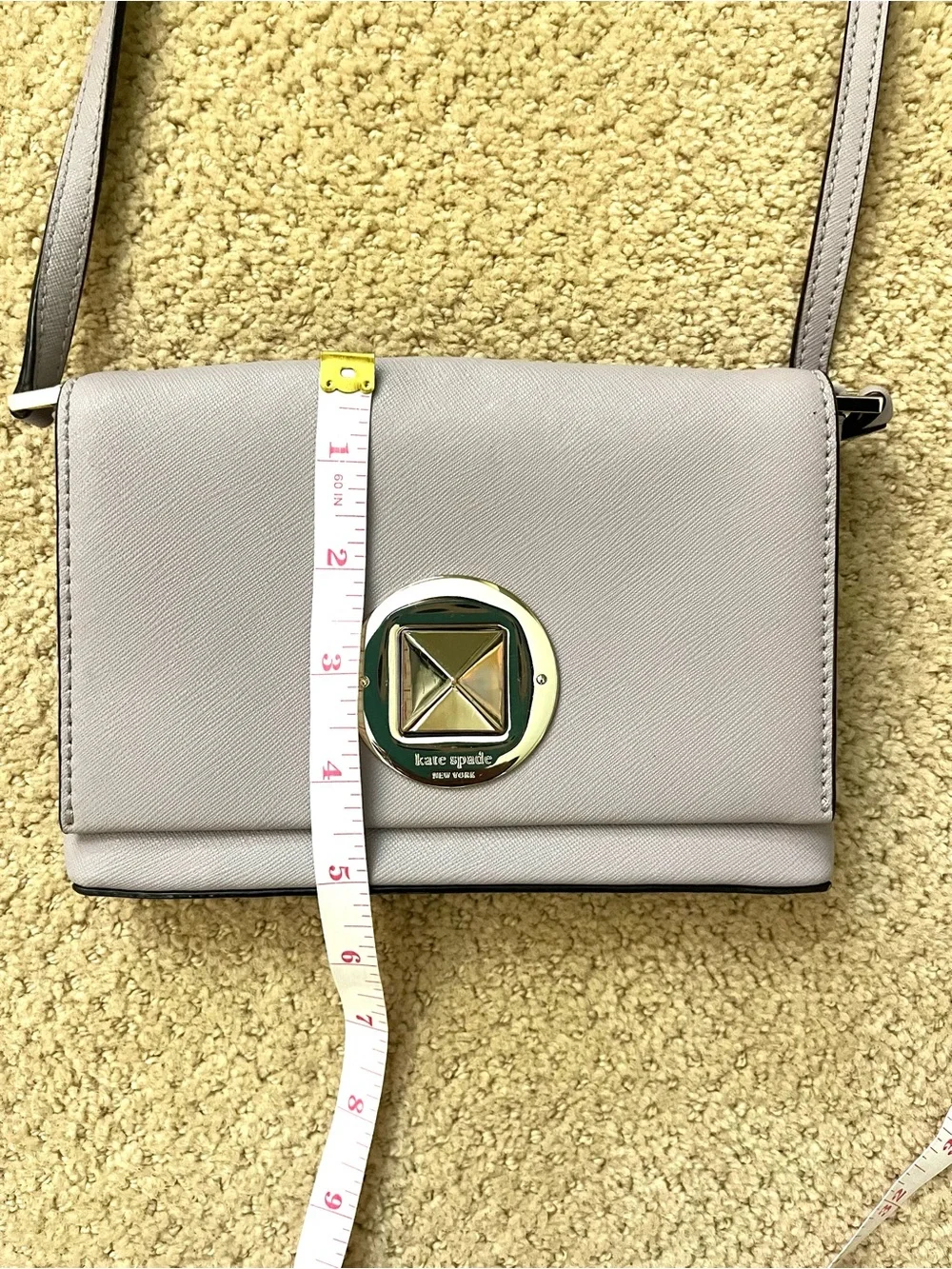 Kate Spade Newbury Lane Sally Saffiano Leather Crossbody bag in Lilac